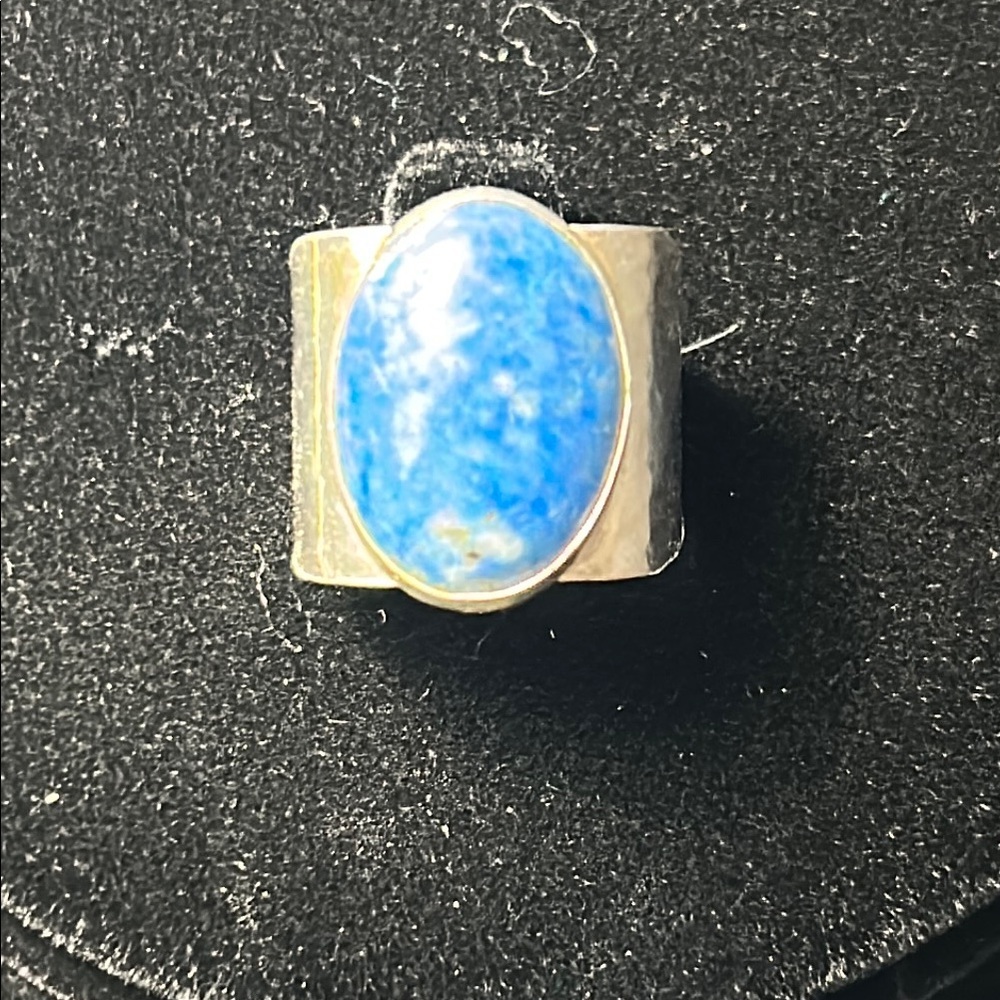 Blue Stone Silver Ring